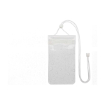 Bolsa impermeável grande de plástico para telemóvel com cordão cor transparente segunda vista