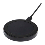 Base de carga sem fios com cabo 2 em 1 de plástico reciclado 15 W cor preto segunda vista