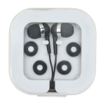 Auriculares tipo-C de cabo com som de alta qualidade e microfone cor preto segunda vista frontal