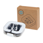 Auriculares tipo-C de cabo com som de alta qualidade e microfone cor preto