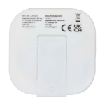 Auriculares tipo-C de cabo com som de alta qualidade e microfone cor branco segunda vista traseira