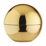 Bálsamo labial de baunilha com embalagem exterior brilhante FPS15 cor amarelo segunda vista frontal