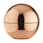 Bálsamo labial de baunilha com embalagem exterior brilhante FPS15 cor champanhe segunda vista frontal