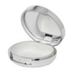 Bálsamo labial com aroma a baunilha e espelho interior FPS15 cor prateado