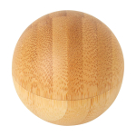 Bálsamo labial de aroma a baunilha com embalagem de bambu FPS15 cor madeira