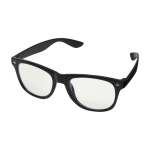 Óculos de sol de plástico reciclado com lentes de vidro acrílico cor preto