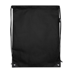 Mochila de cordão non-woven duradouro e resistente ao rasgo 5 L cor preto segunda vista frontal