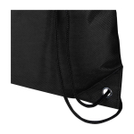 Mochila de cordão non-woven duradouro e resistente ao rasgo 5 L cor preto vista detalhe 1