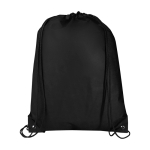 Mochila de cordão non-woven duradouro e resistente ao rasgo 5 L cor preto terceira vista frontal