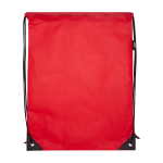 Mochila de cordão non-woven duradouro e resistente ao rasgo 5 L cor vermelho segunda vista frontal