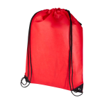 Mochila de cordão non-woven duradouro e resistente ao rasgo 5 L cor vermelho