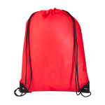 Mochila de cordão non-woven duradouro e resistente ao rasgo 5 L cor vermelho terceira vista frontal