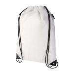 Mochila de cordão non-woven duradouro e resistente ao rasgo 5 L cor branco