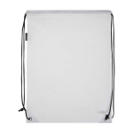 Mochila de cordão non-woven duradouro e resistente ao rasgo 5 L cor branco segunda vista traseira