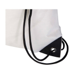 Mochila de cordão non-woven duradouro e resistente ao rasgo 5 L cor branco vista detalhe 1