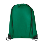 Mochila de cordão non-woven duradouro e resistente ao rasgo 5 L cor verde terceira vista frontal