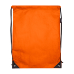 Mochila de cordão non-woven duradouro e resistente ao rasgo 5 L cor cor-de-laranja segunda vista frontal