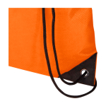 Mochila de cordão non-woven duradouro e resistente ao rasgo 5 L cor cor-de-laranja vista detalhe 1