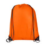 Mochila de cordão non-woven duradouro e resistente ao rasgo 5 L cor cor-de-laranja terceira vista frontal