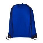 Mochila de cordão non-woven duradouro e resistente ao rasgo 5 L cor azul real terceira vista frontal