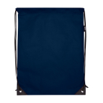 Mochila de cordão non-woven duradouro e resistente ao rasgo 5 L cor azul-marinho segunda vista frontal