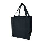 Saco multiusos de poliéster reciclado com base de apoio 29 L cor preto