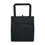 Saco multiusos de poliéster reciclado com base de apoio 29 L cor preto segunda vista traseira