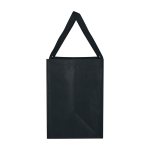 Saco multiusos de poliéster reciclado com base de apoio 29 L cor preto terceira vista