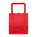 Saco multiusos de poliéster reciclado com base de apoio 29 L cor vermelho segunda vista frontal