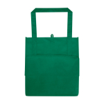 Saco multiusos de poliéster reciclado com base de apoio 29 L cor verde segunda vista traseira
