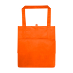 Saco multiusos de poliéster reciclado com base de apoio 29 L cor cor-de-laranja segunda vista traseira