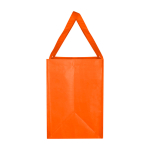 Saco multiusos de poliéster reciclado com base de apoio 29 L cor cor-de-laranja vista lateral
