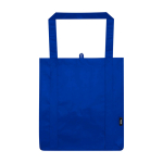 Saco multiusos de poliéster reciclado com base de apoio 29 L cor azul real segunda vista frontal