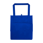 Saco multiusos de poliéster reciclado com base de apoio 29 L cor azul real segunda vista traseira
