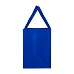 Saco multiusos de poliéster reciclado com base de apoio 29 L cor azul real vista lateral