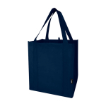 Saco multiusos de poliéster reciclado com base de apoio 29 L cor azul-marinho