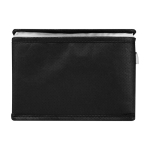 Saco térmico de non-woven reciclado para 6 latas e capacidade 4 L cor preto segunda vista frontal