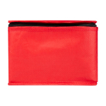 Saco térmico de non-woven reciclado para 6 latas e capacidade 4 L cor vermelho segunda vista frontal