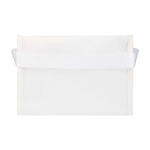 Saco térmico de non-woven reciclado para 6 latas e capacidade 4 L cor branco segunda vista traseira