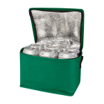 Saco térmico de non-woven reciclado para 6 latas e capacidade 4 L cor verde