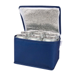Saco térmico de non-woven reciclado para 6 latas e capacidade 4 L cor azul real