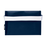 Saco térmico de non-woven reciclado para 6 latas e capacidade 4 L cor azul-marinho segunda vista traseira