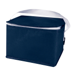 Saco térmico de non-woven reciclado para 6 latas e capacidade 4 L cor azul-marinho segunda vista
