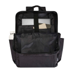 Mochila de poliéster reciclado com compartimento para portátil 15'' cor cinzento-escuro segunda vista