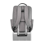 Mochila de poliéster reciclado com compartimento para portátil 15'' cor cinzento mesclado terceira vista
