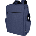 Mochila de poliéster reciclado com compartimento para portátil 15'' cor azul mesclado