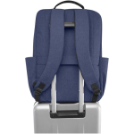 Mochila de poliéster reciclado com compartimento para portátil 15'' cor azul mesclado terceira vista