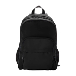 Mochila para portátil de poliéster reciclado com bolso para PC 15'' cor preto segunda vista frontal