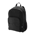 Mochila para portátil de poliéster reciclado com bolso para PC 15'' cor preto