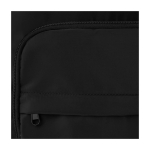 Mochila para portátil de poliéster reciclado com bolso para PC 15'' cor preto vista detalhe 1